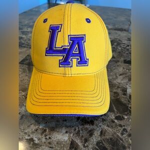 Men’s Yellow and Purple Los Angeles Baseball Cap